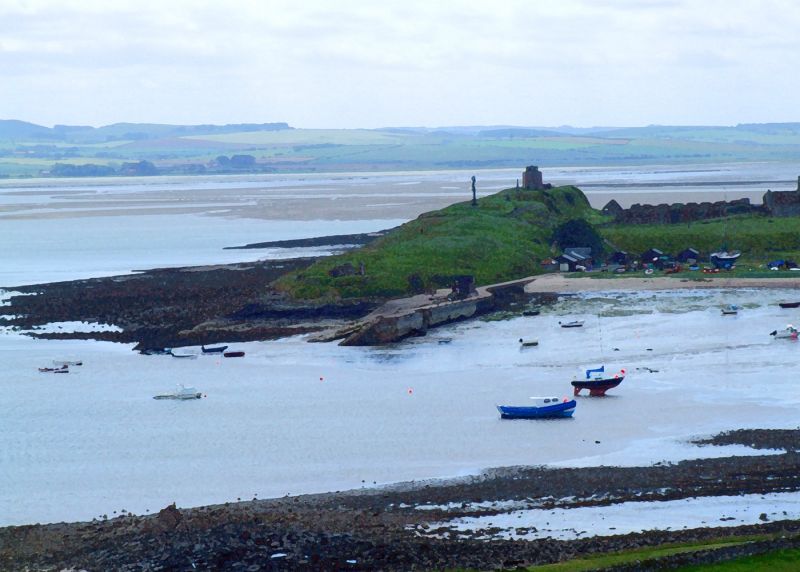 Holy Island harbour