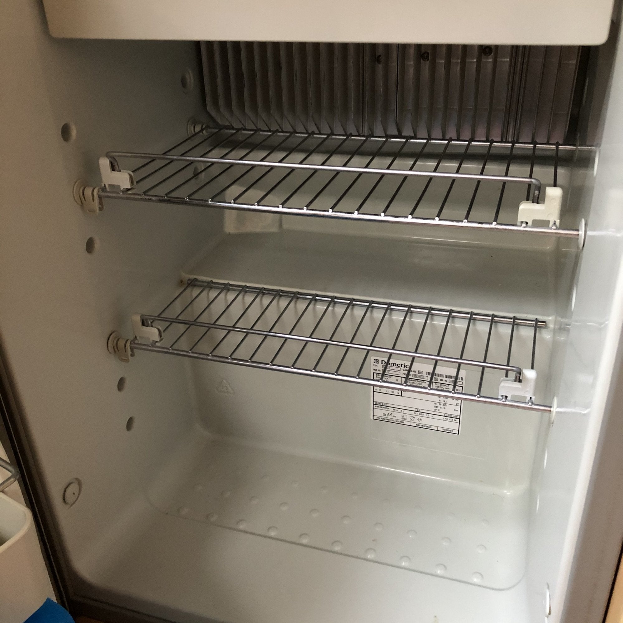 Replacing fridge freezer shop in static caravan