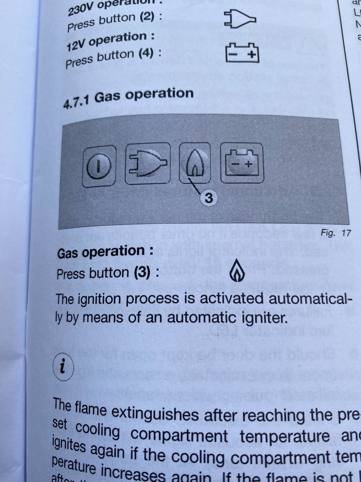 Dometic fridge symbols cheap